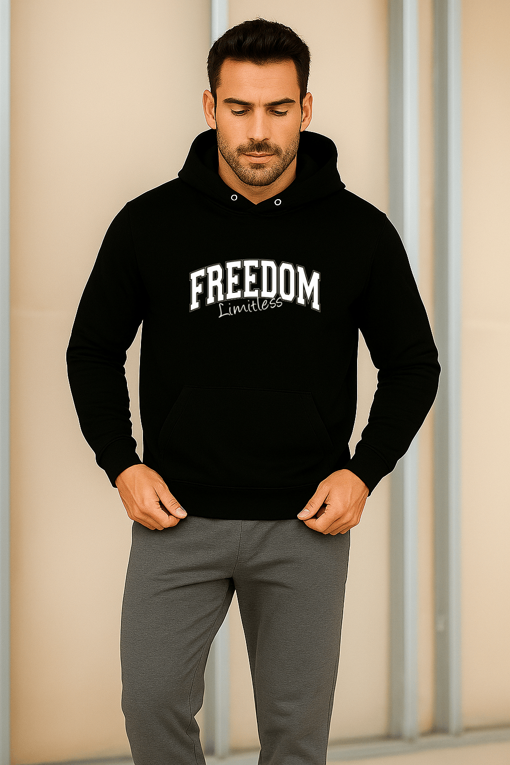 Moletom Masculino Canguru - Freedom Limitles
