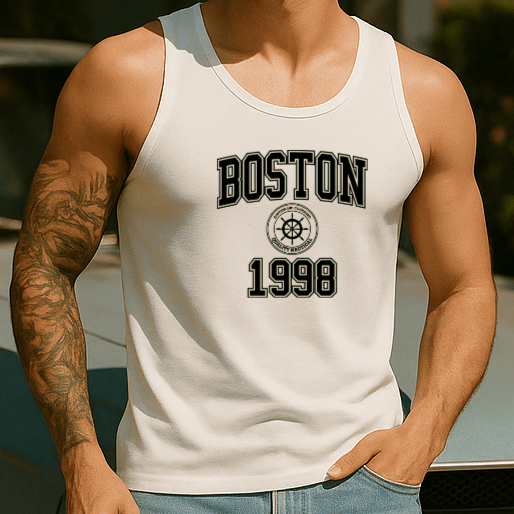 Camiseta Regata Masculina - Boston 1998 | Streetwear Casual
