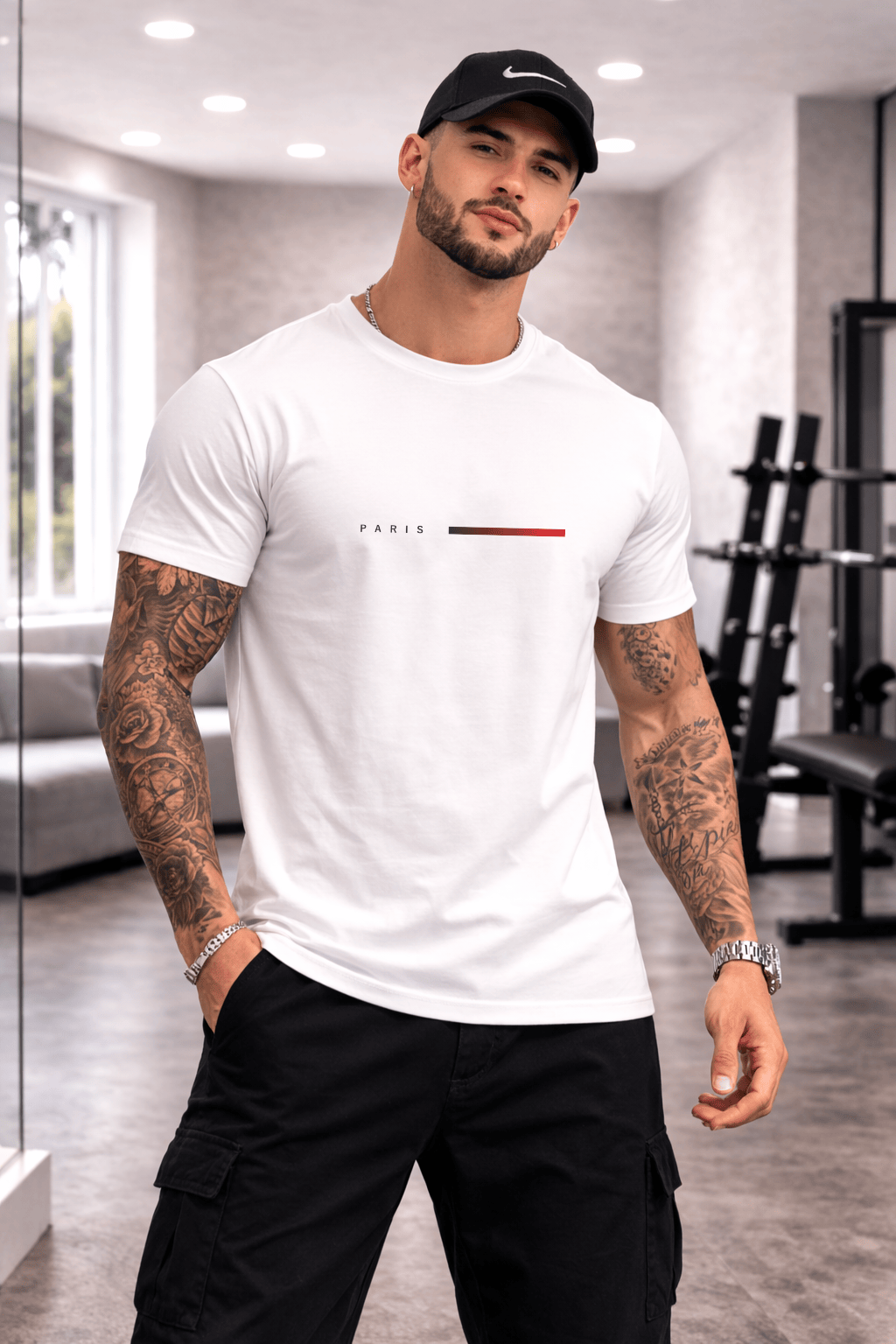 Camiseta Masculina Premium Manga Curta Tradicional   | Paris