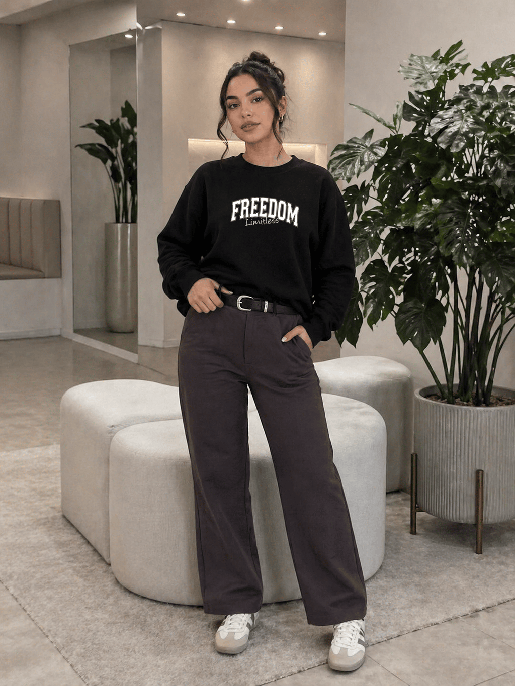 Moletom Feminino Careca - Freedom Limitless