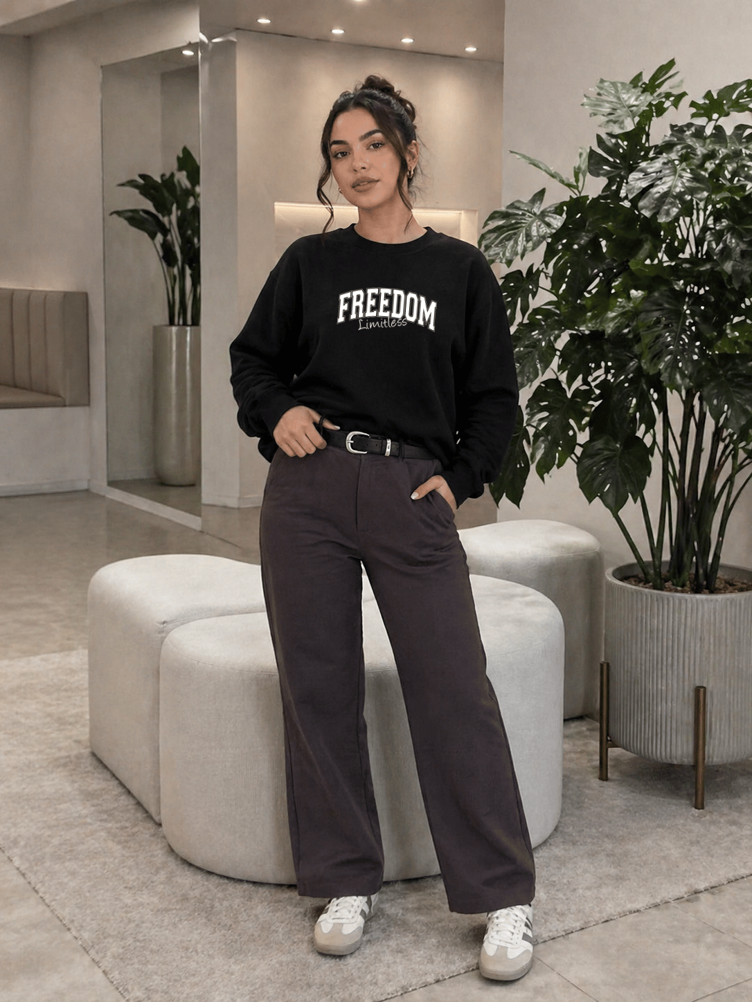 Moletom Feminino Careca - Freedom Limitless