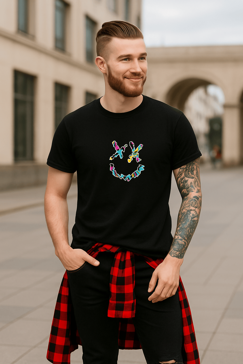 Camiseta Masculina | Estampa  - Smiley