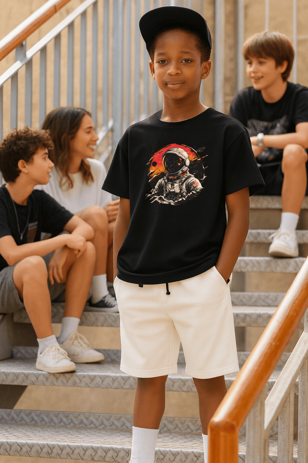 Camiseta Infantil Masculina - Space Explorer