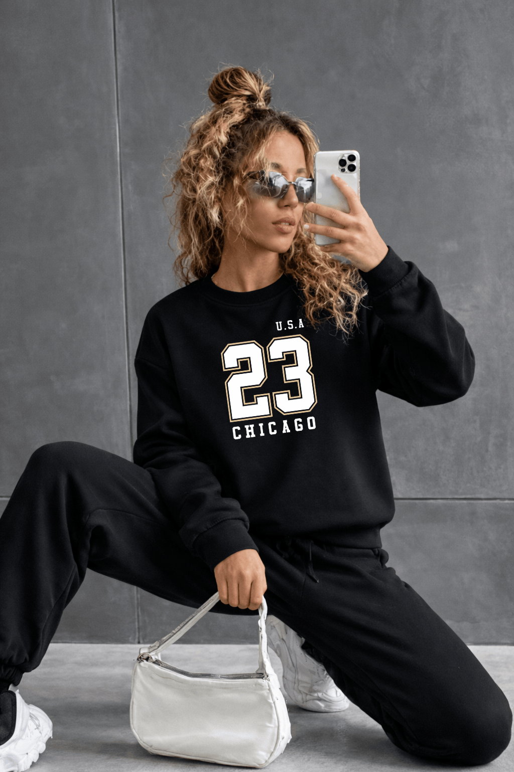 Moletom Feminino Careca - U.S.A 23