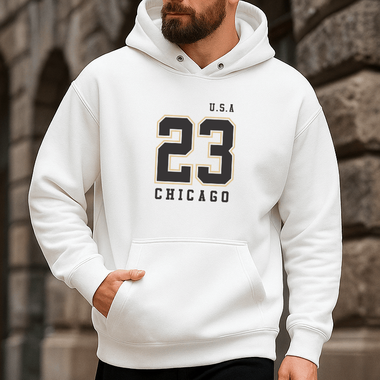 Moletom Masculino Canguru - U.S.A 23 Chicago (Cópia)