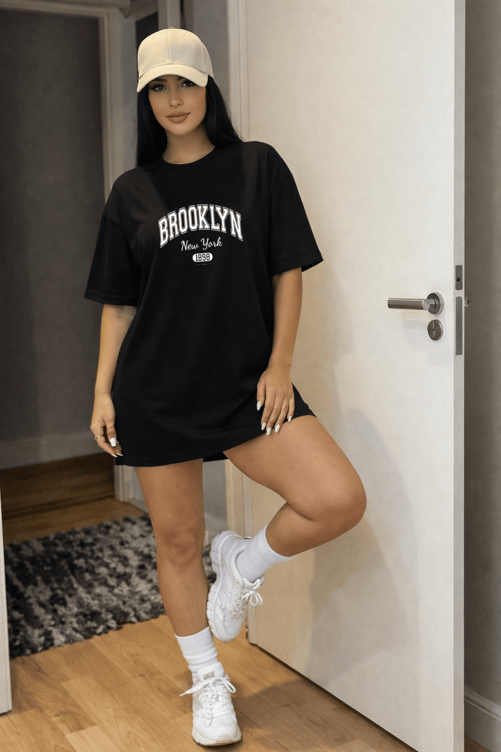 Camiseta Oversized Feminina | Estampa Brooklyn New York