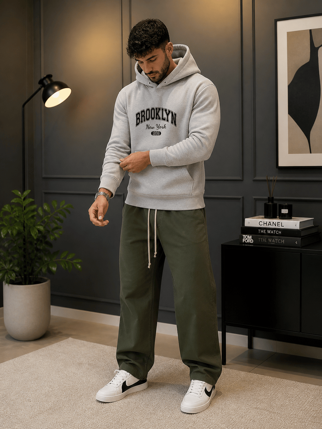 Moletom Masculino Canguru - BROOKLYN NEW YORK