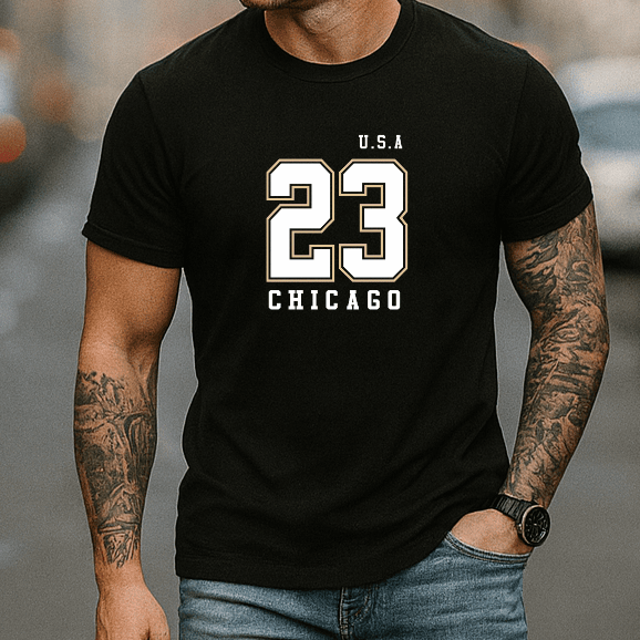 Camiseta Masculina Premium - U.S.A 23 CHICAGO