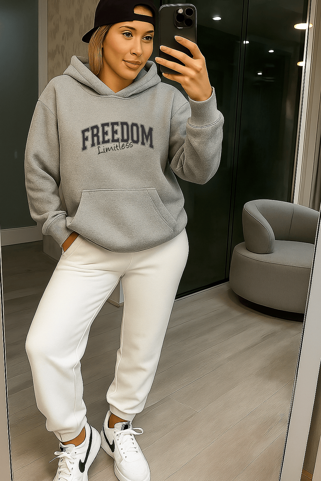 Moletom Feminino Canguru - Freedom Limitless