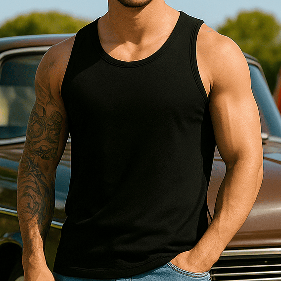 Camiseta Regata Masculina - Lisa | Streetwear Casual