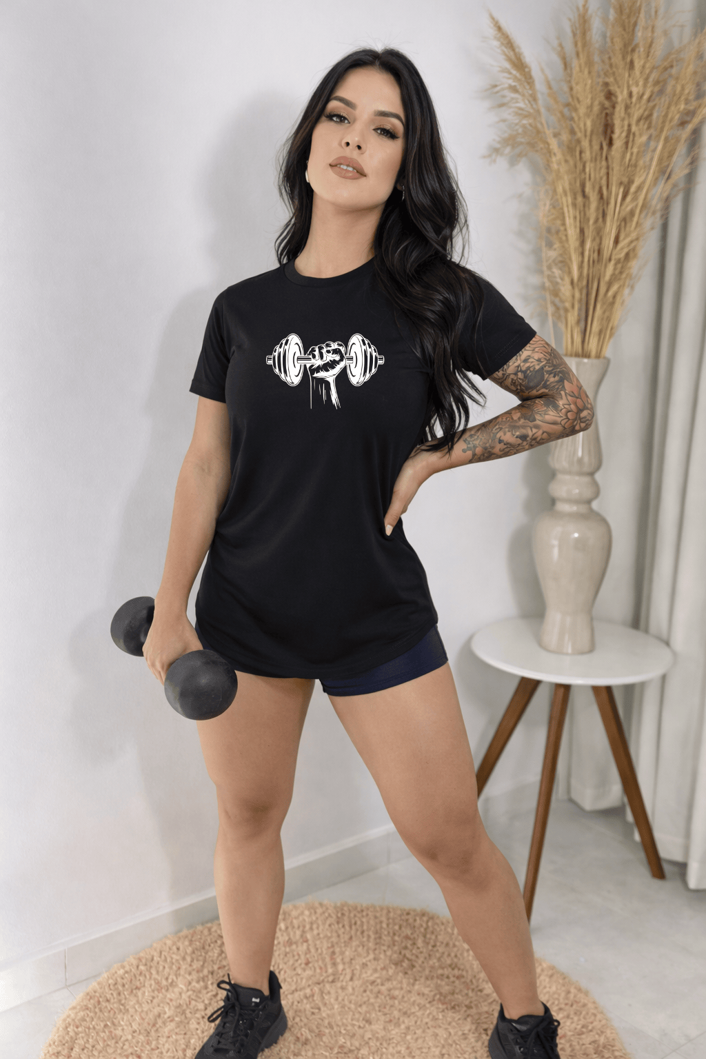 Camiseta Tradicional Manga Curta Feminina - Halteres