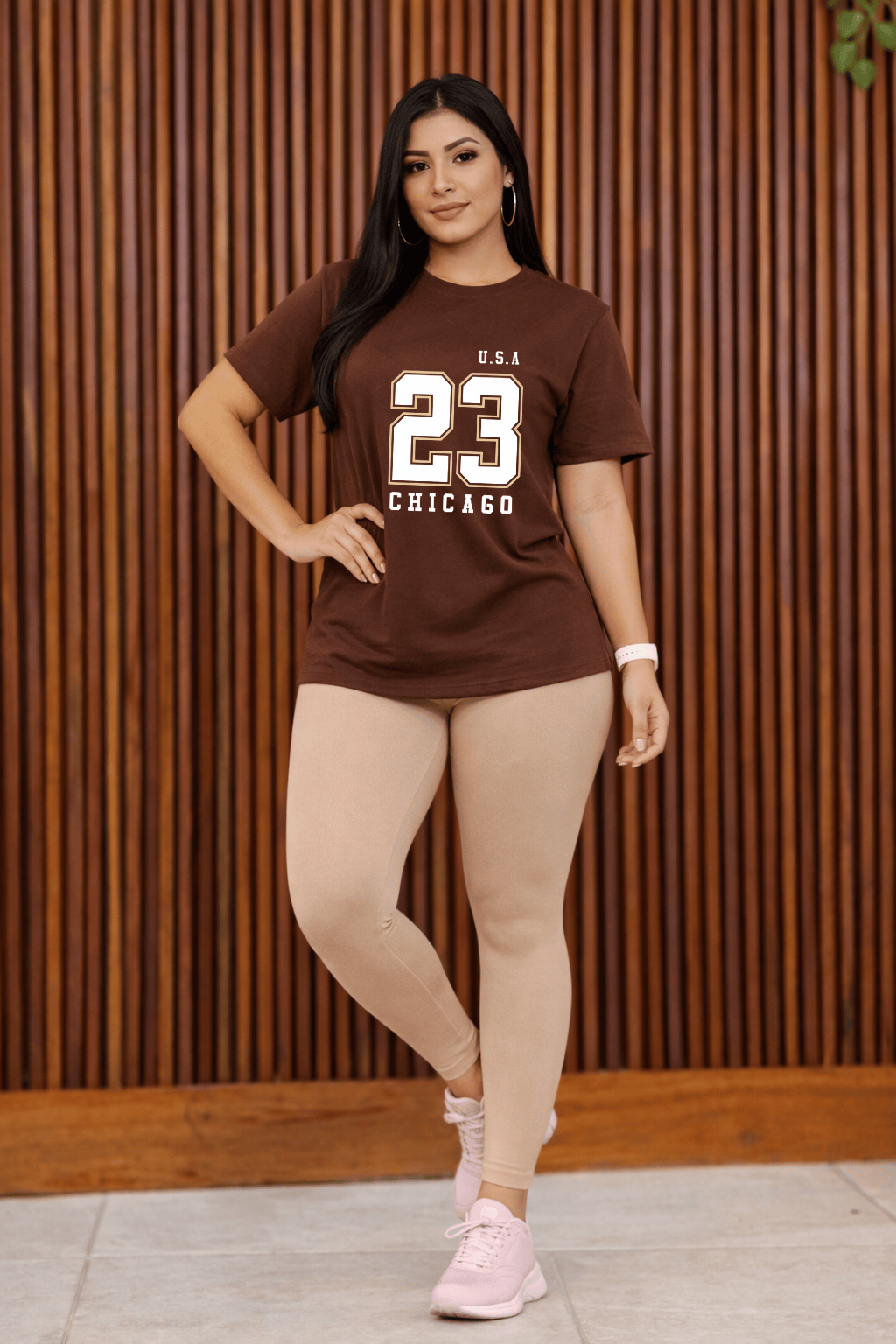 Camiseta Premium Manga Curta Tradicional  Feminina | U.S.A 23 Chicago