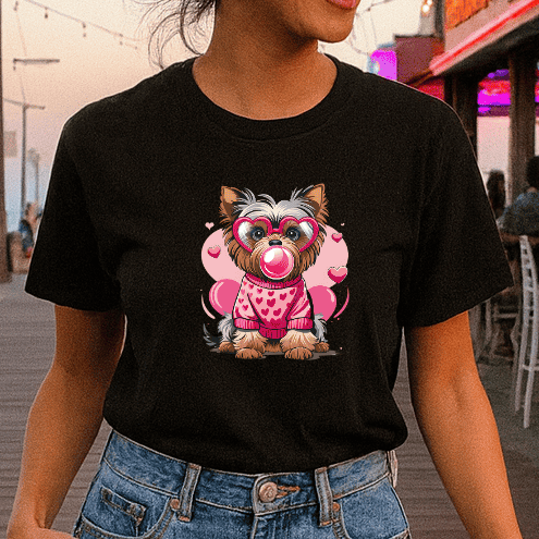 Camiseta Premium Feminina | Puppy Pop Girl