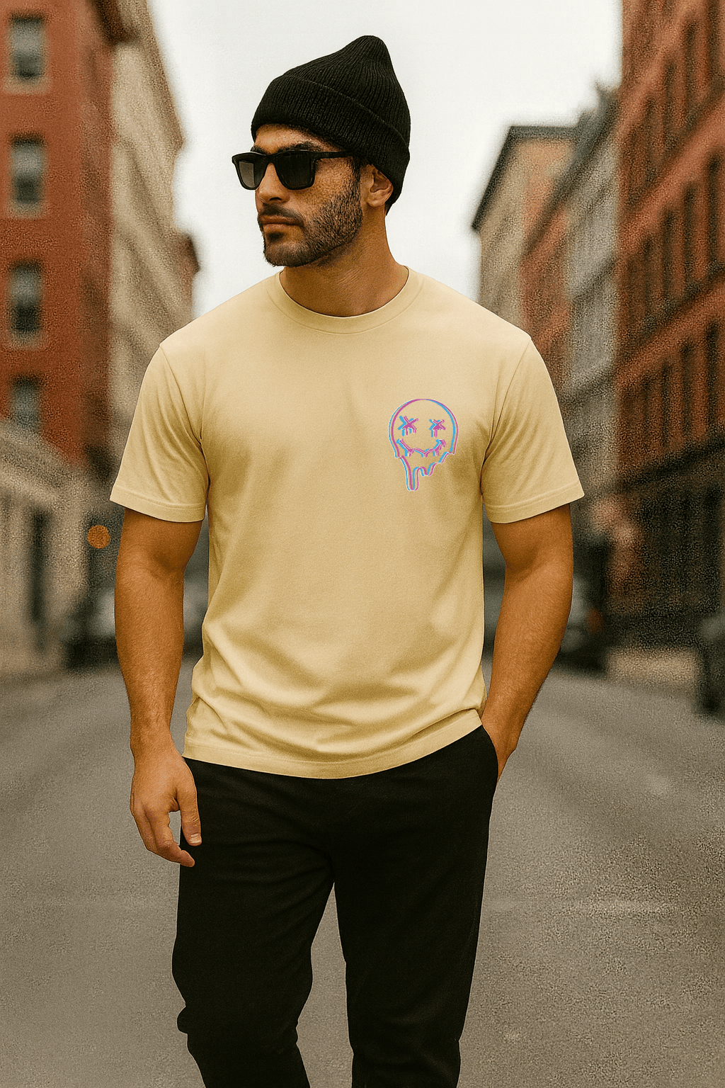 Camiseta Masculina Premium Streetwear - Drip Face