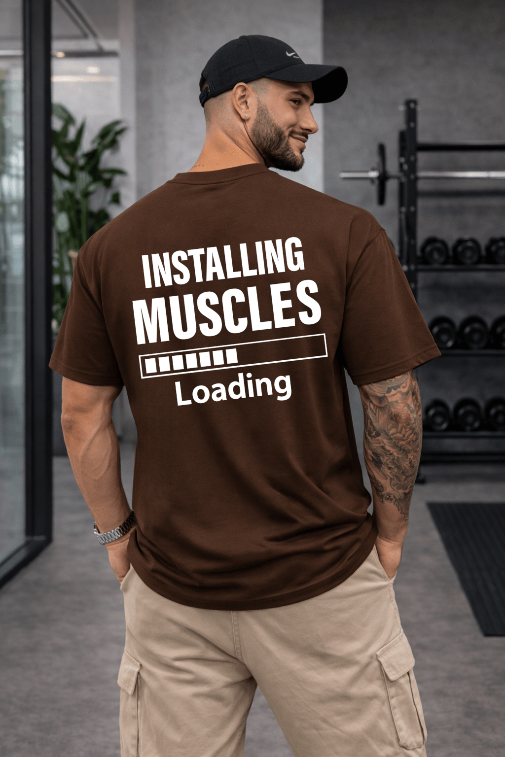 Camisetão Oversized Masculina - Installing Muscles