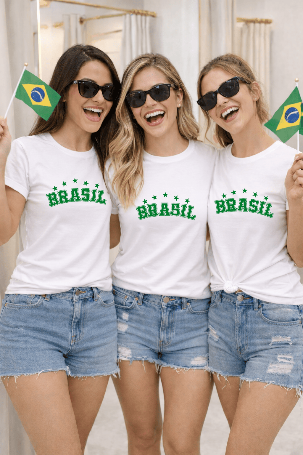 Camiseta Premium Manga Curta Tradicional Feminina Brasil Urban | Casual & Streetwear