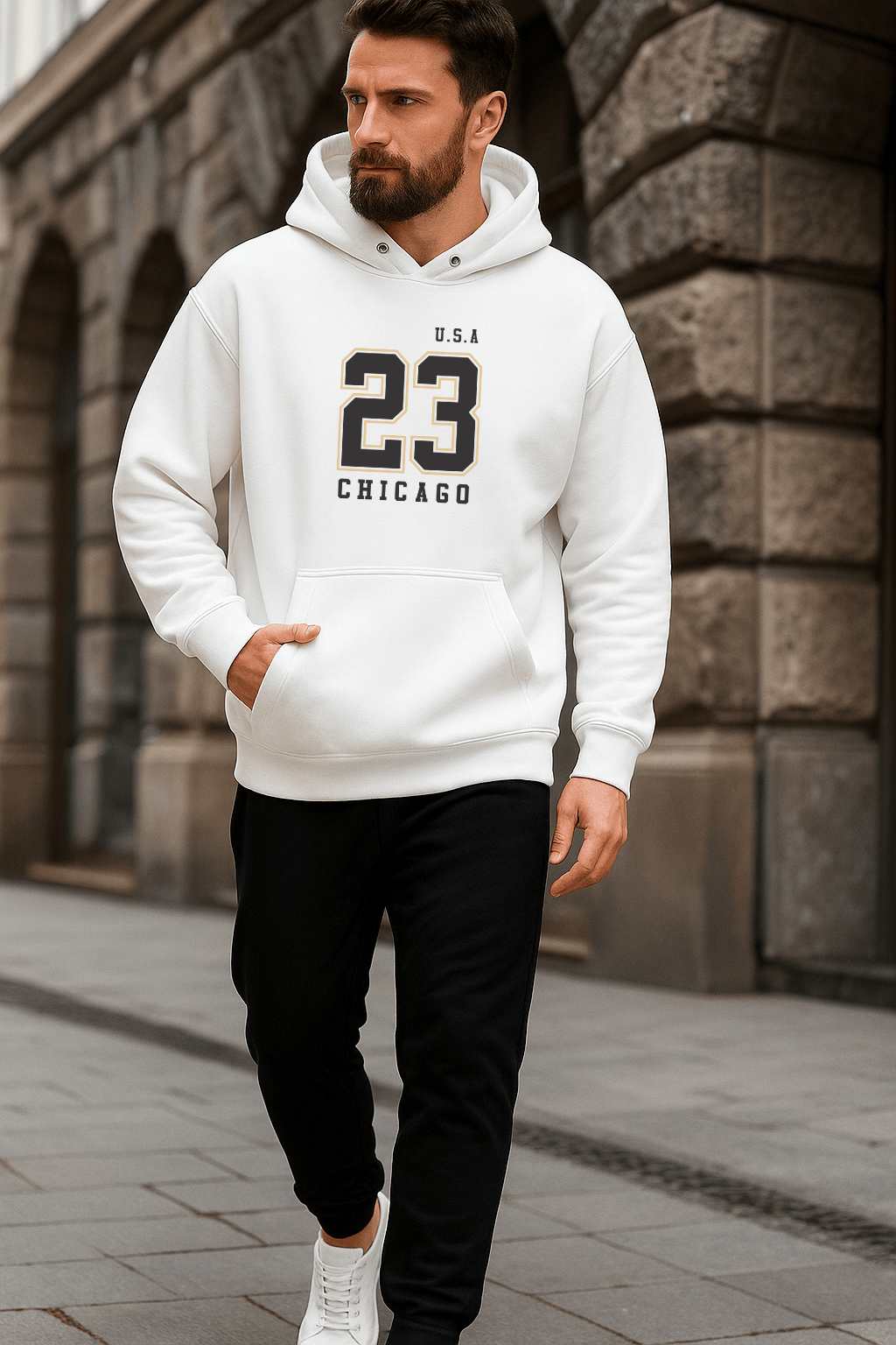 Moletom Masculino Canguru - U.S.A 23 Chicago (Cópia)