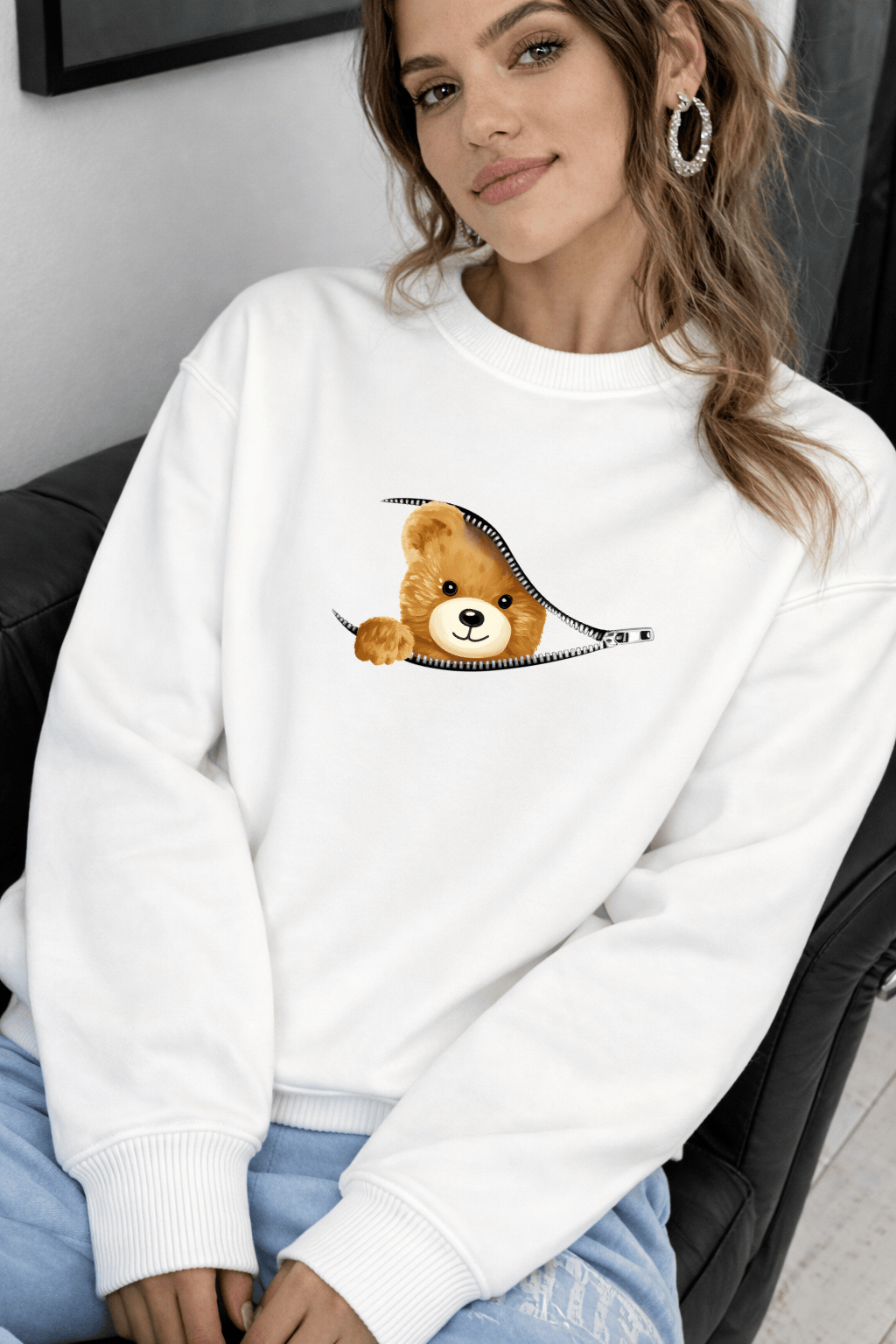 Moletom Feminino Careca - Sweet Bear