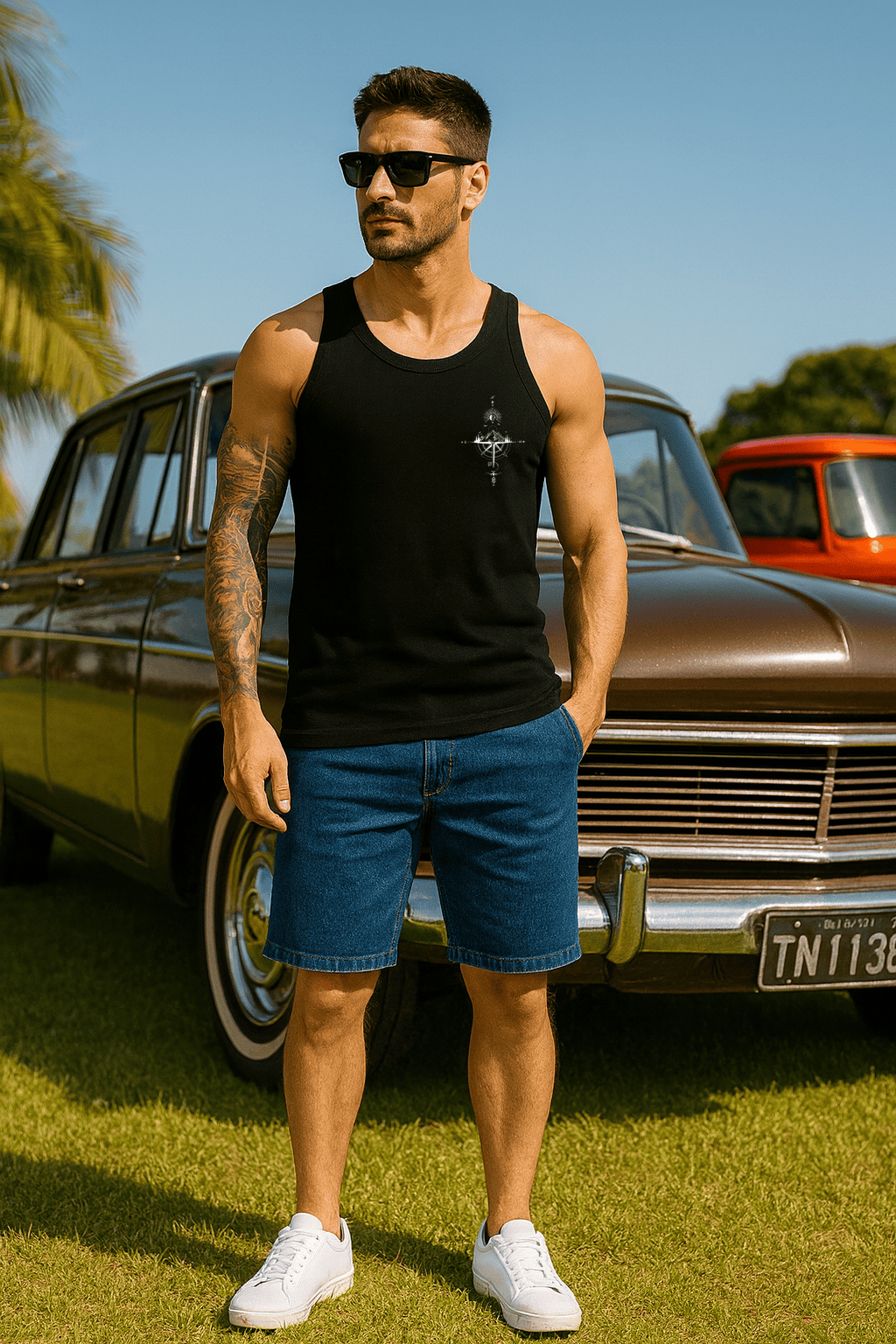 Camiseta Regata Masculina - Rosa dos Ventos