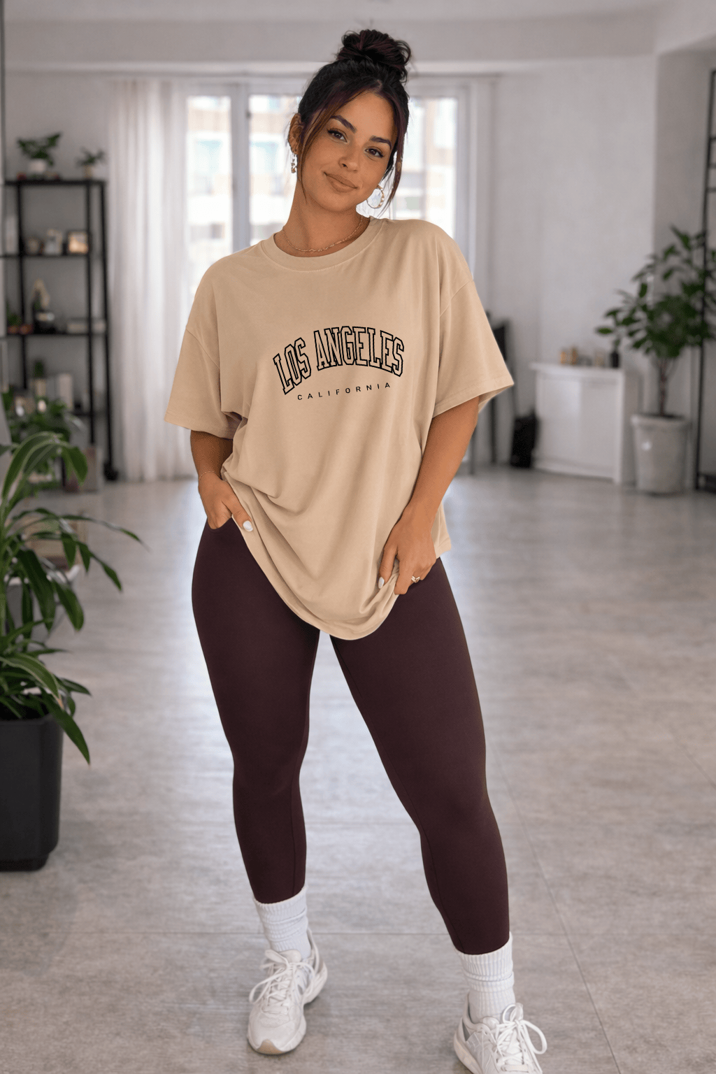 Camisetão Oversized Feminina | Estampa - Los Angeles California