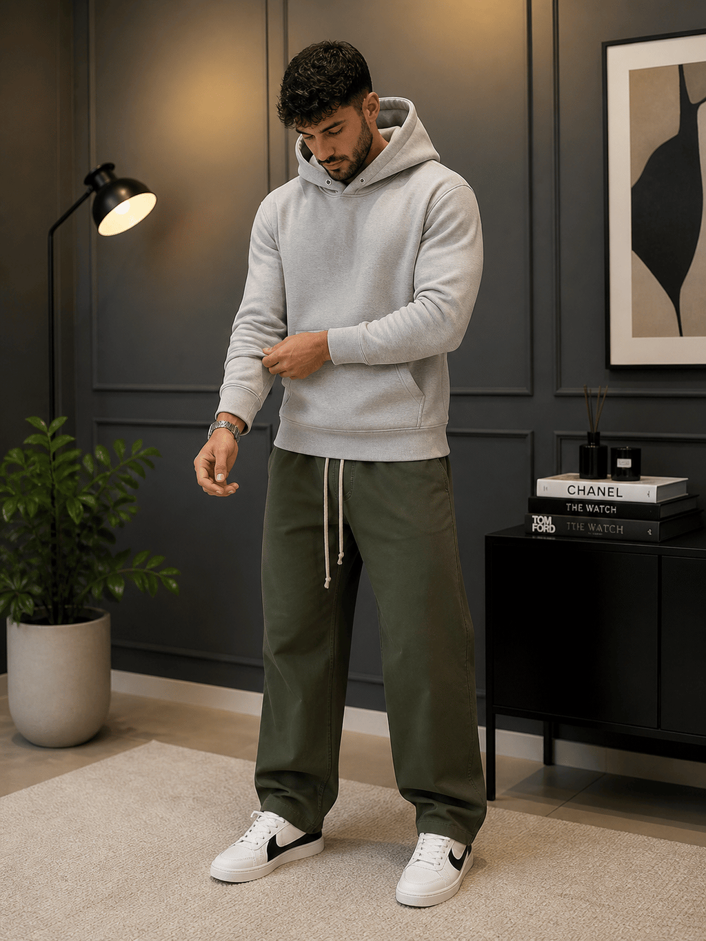Moletom Masculino Canguru - Liso