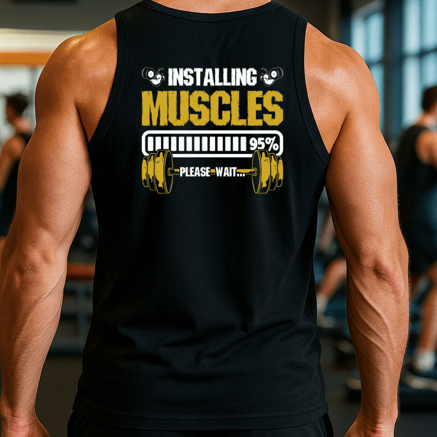 Camiseta Regata Masculina - Installing Muscles