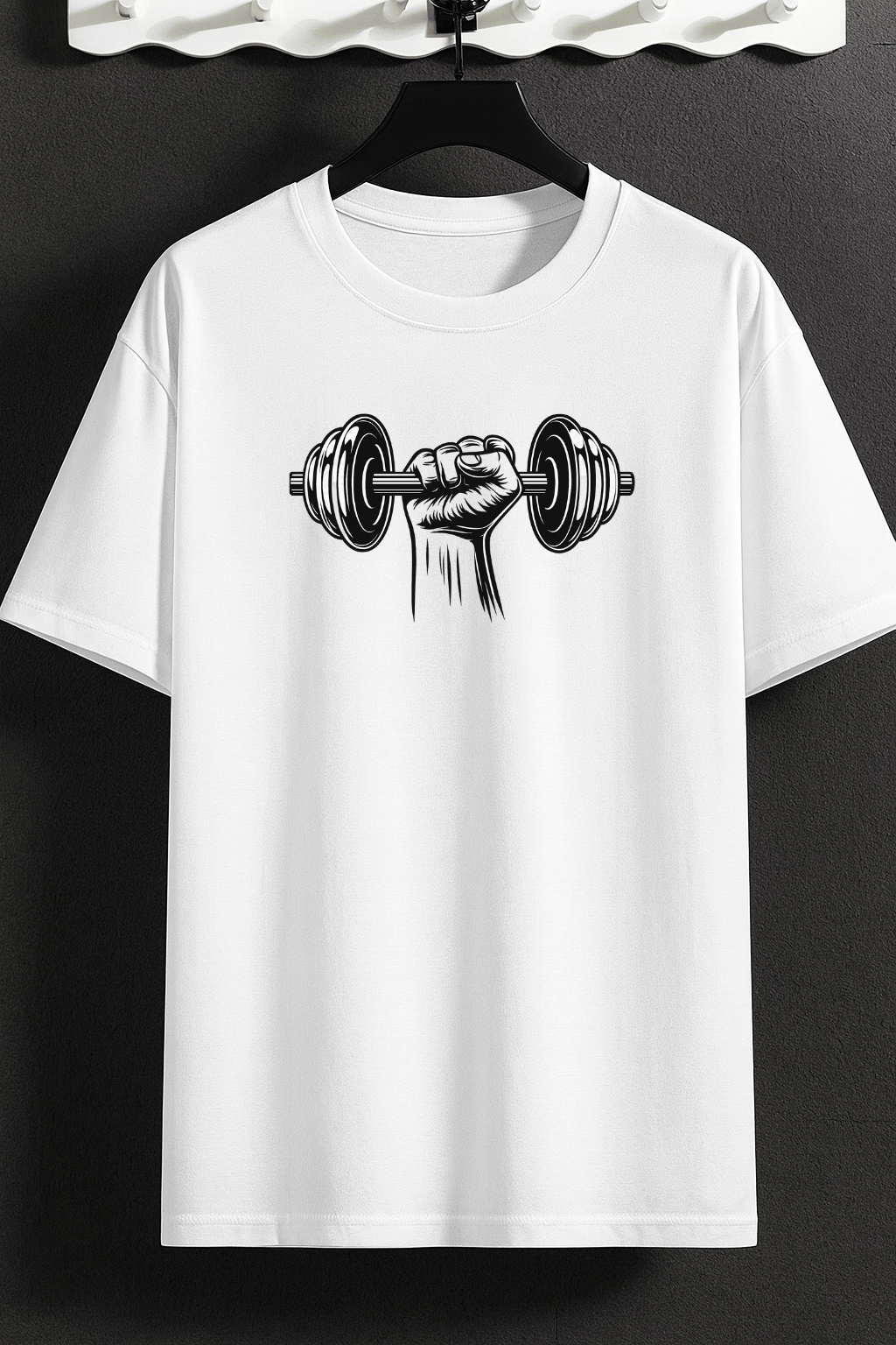 Camiseta Oversized Masculina | Estampa - Halteres