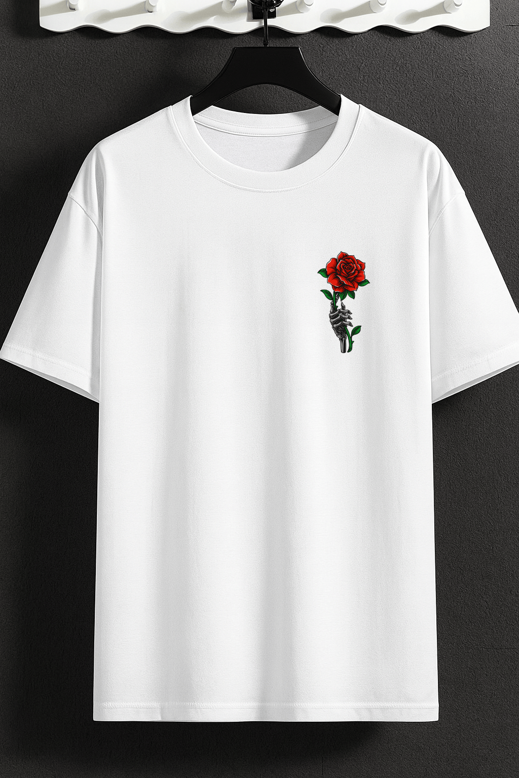 Camiseta Feminina | Estampa - Rose Pain Red