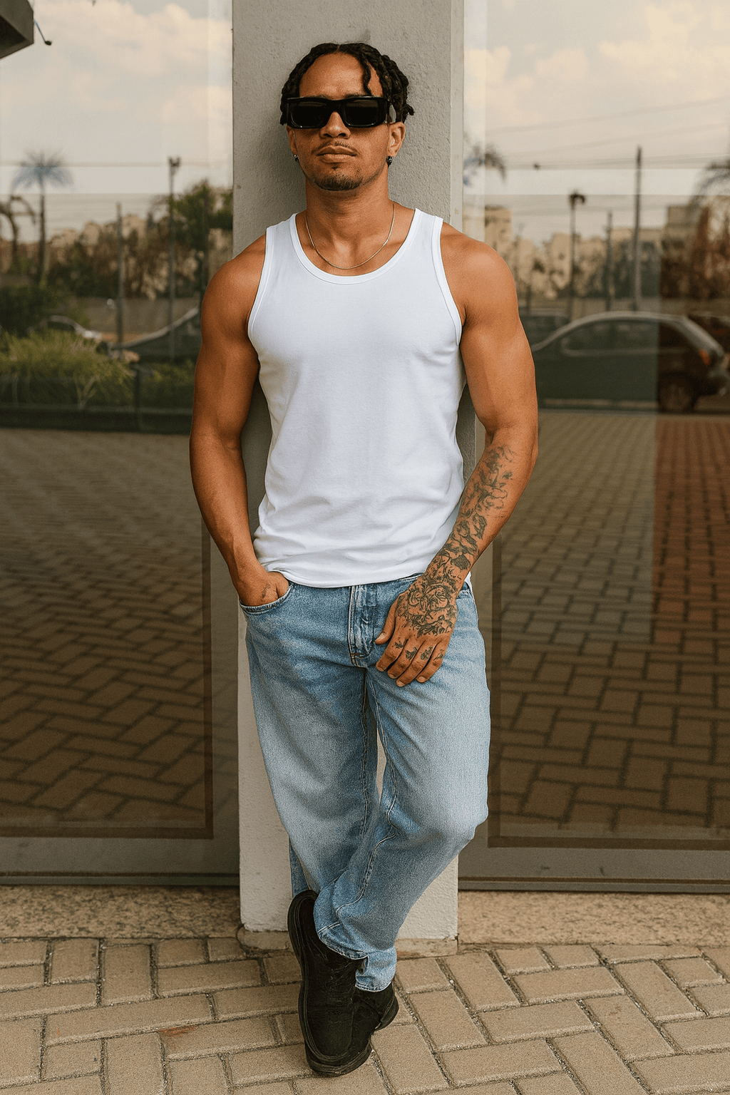 Camiseta Regata Masculina - Urso Bear | Streetwear Casual