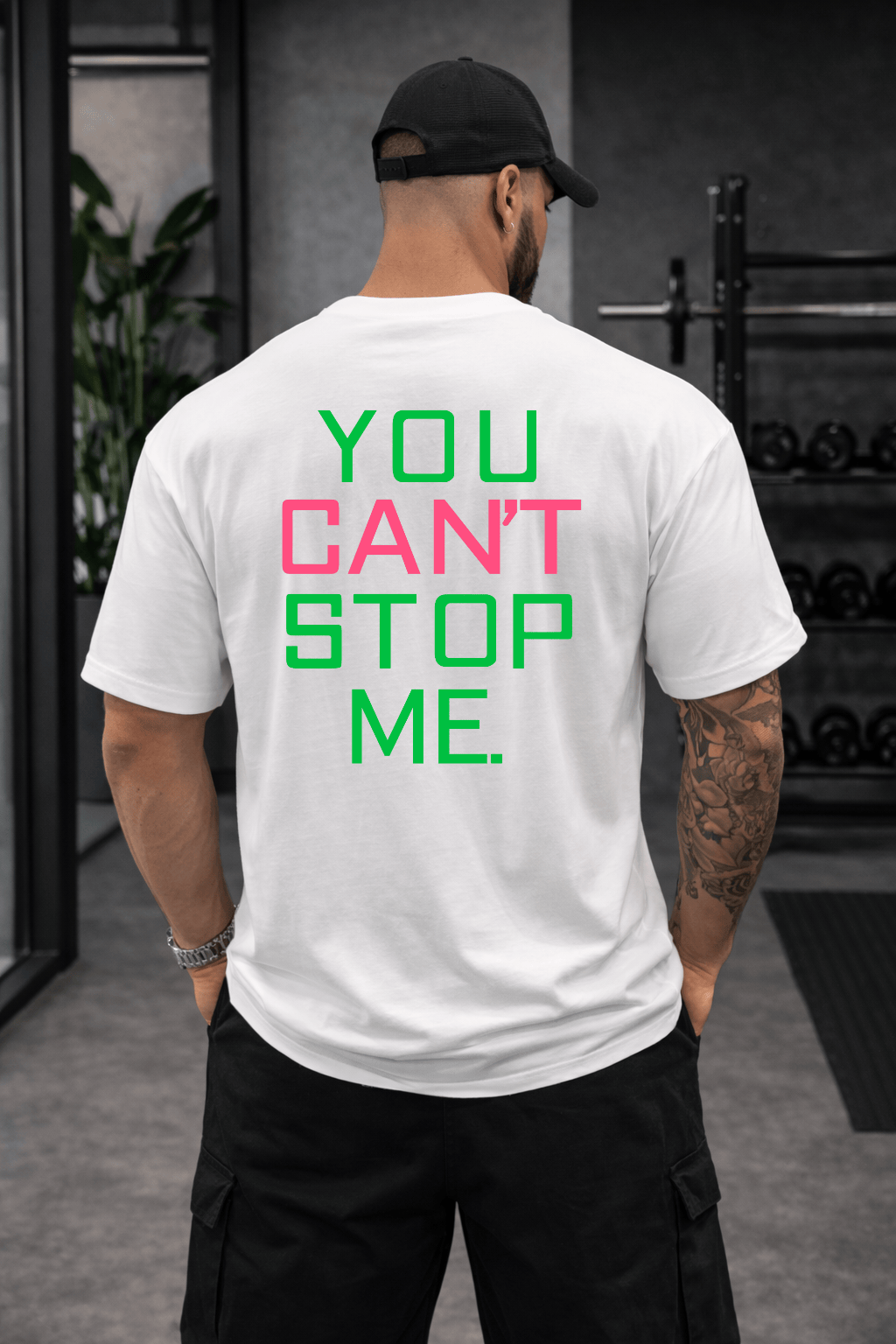 Camiseta Oversized Masculina “YOU CAN’T STOP ME.