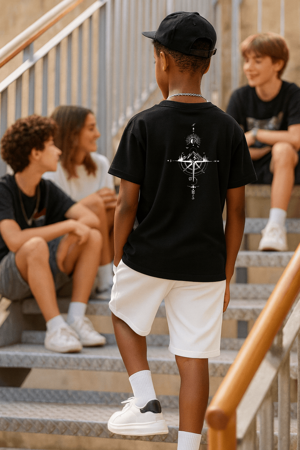 Camiseta Infantil Masculina - Rosa dos Ventos