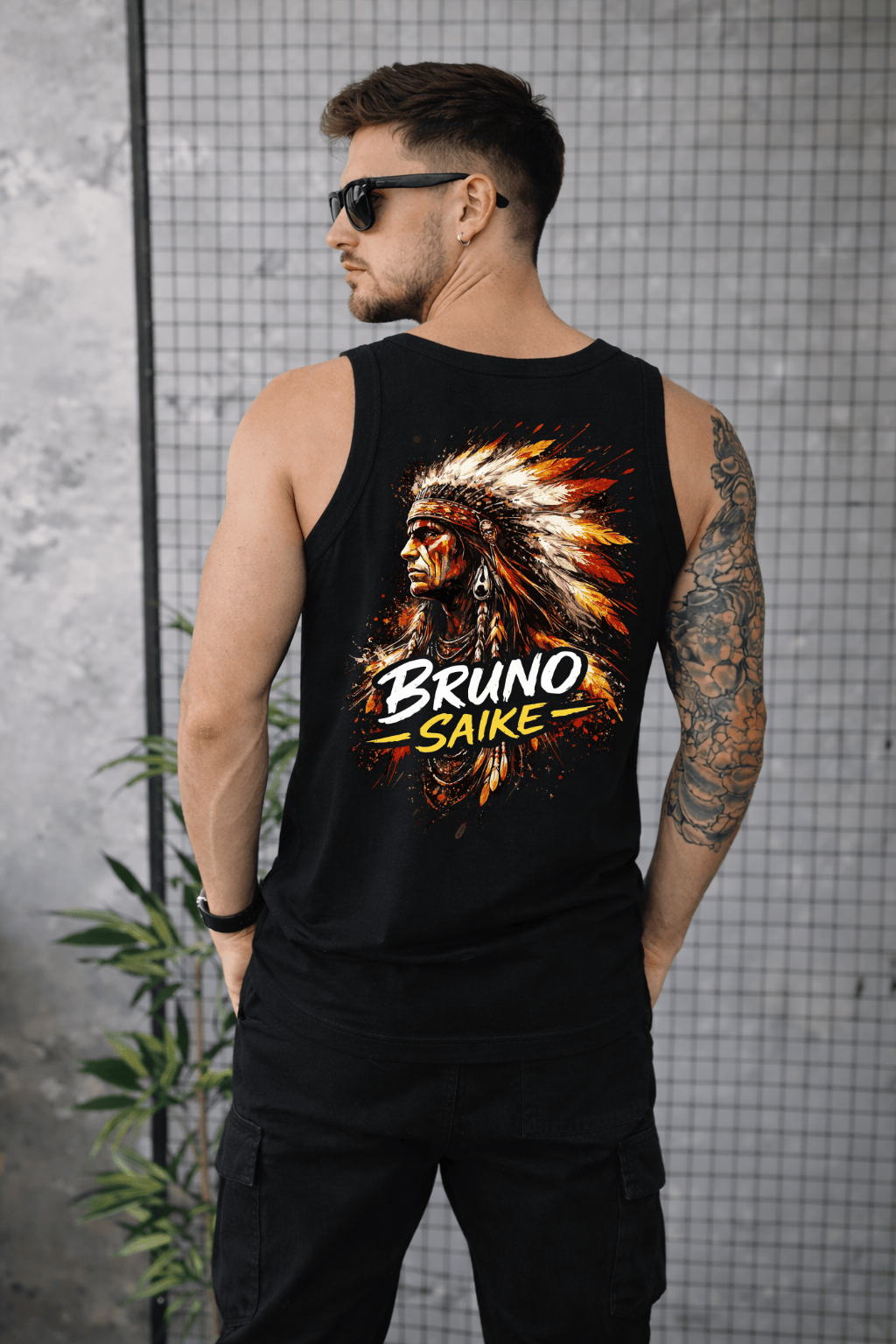 Camiseta Regata Masculina Bruno Saike by Almayda