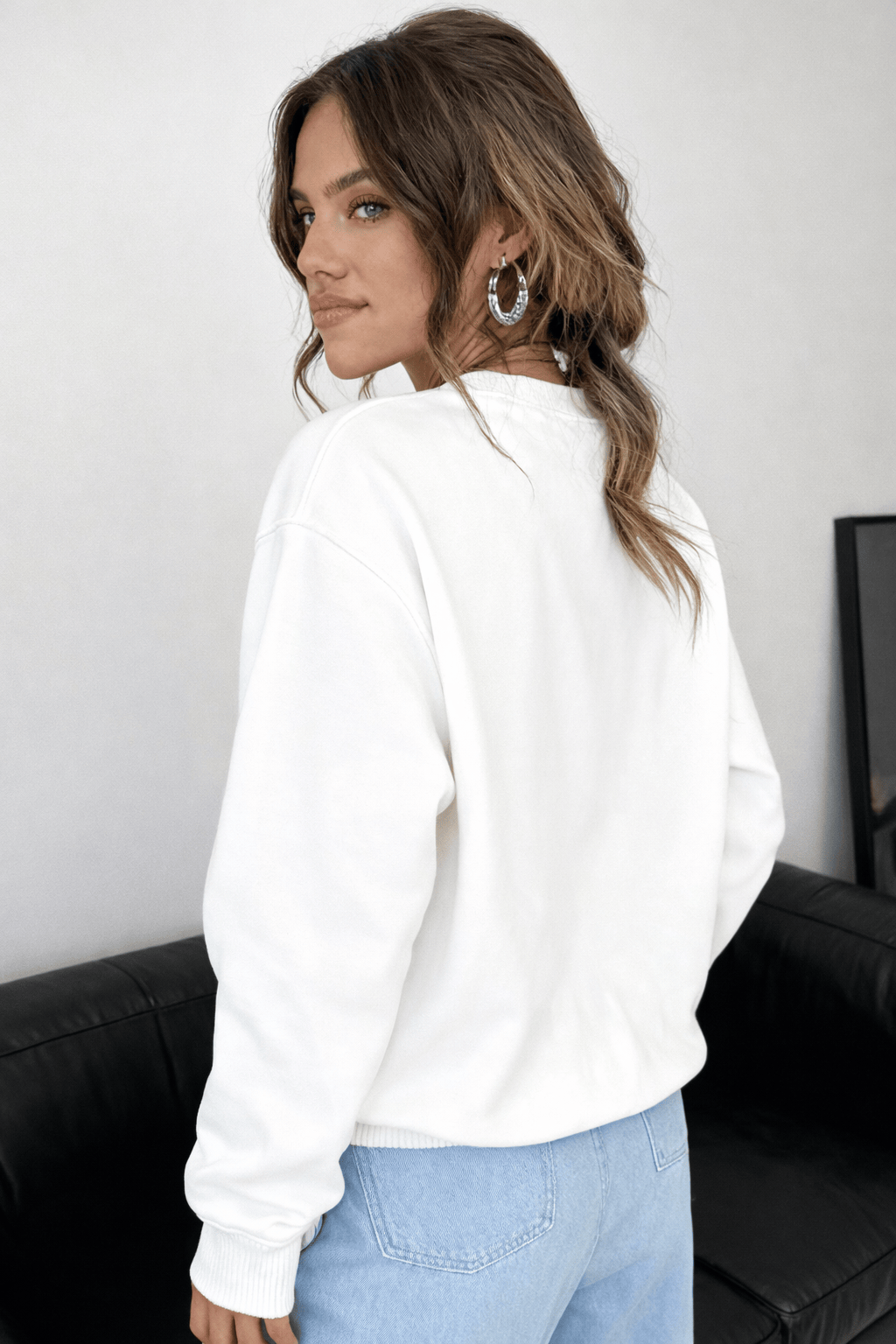 Moletom Feminino Careca - Brooklyn New York Estampa Rosa