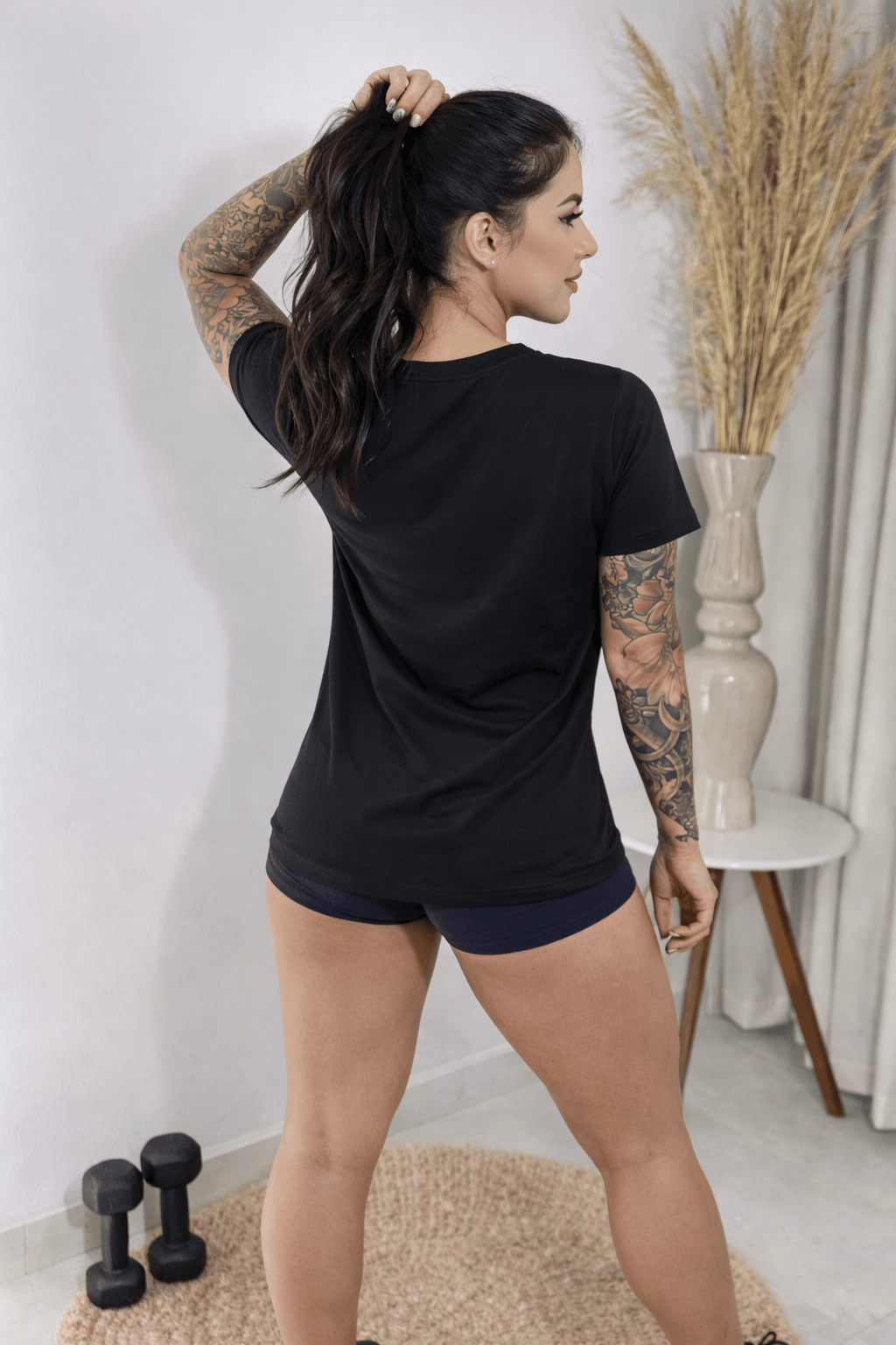 Camiseta Tradicional Manga Curta Feminina - Halteres