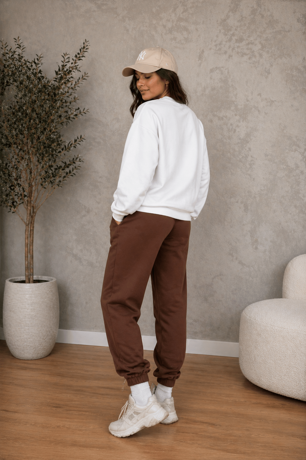 Moletom Feminino Careca - Brooklyn New York Estampa Rosa
