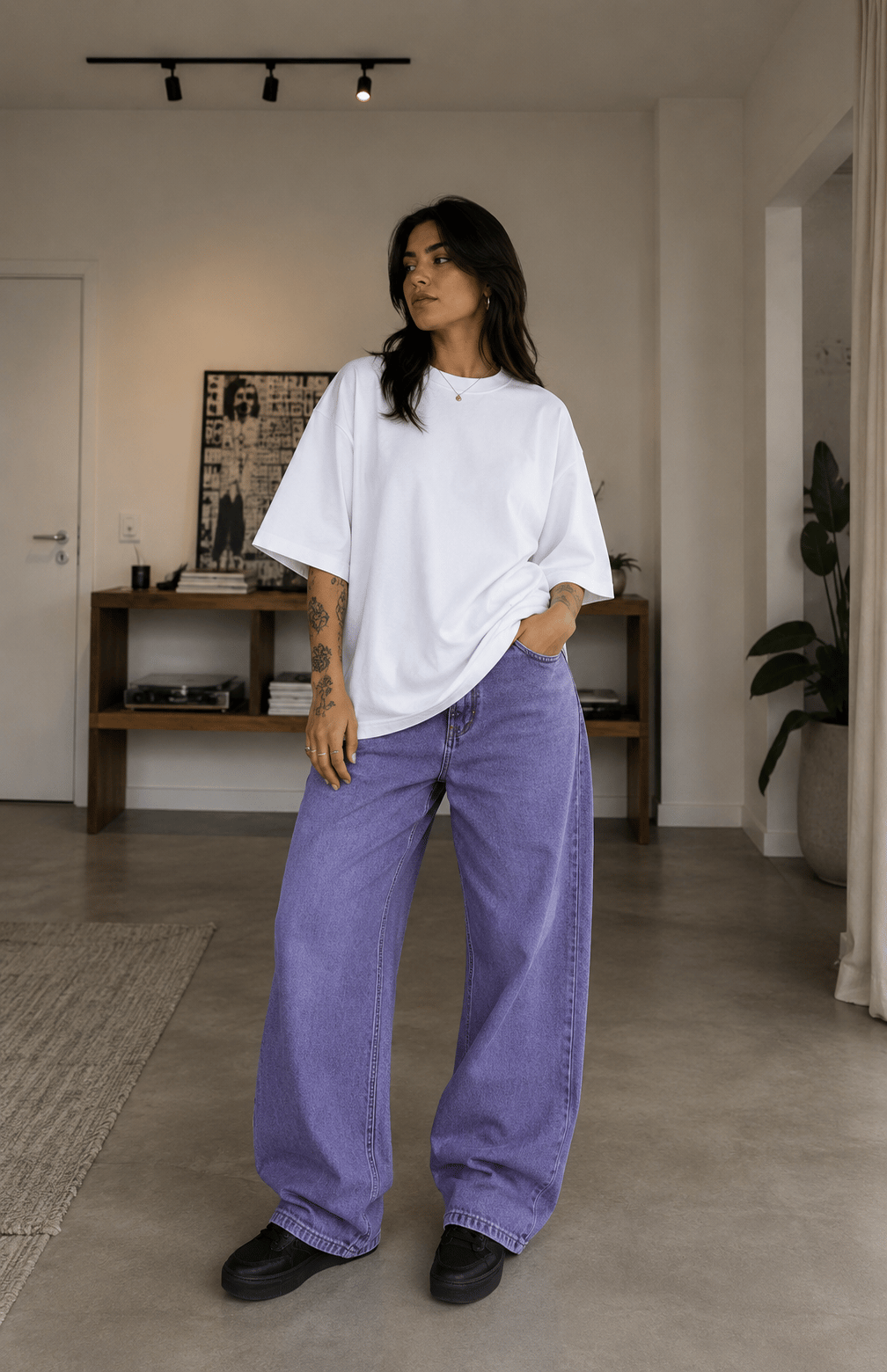 Camisetão Feminino Oversized Almayda - Shadow Ronin