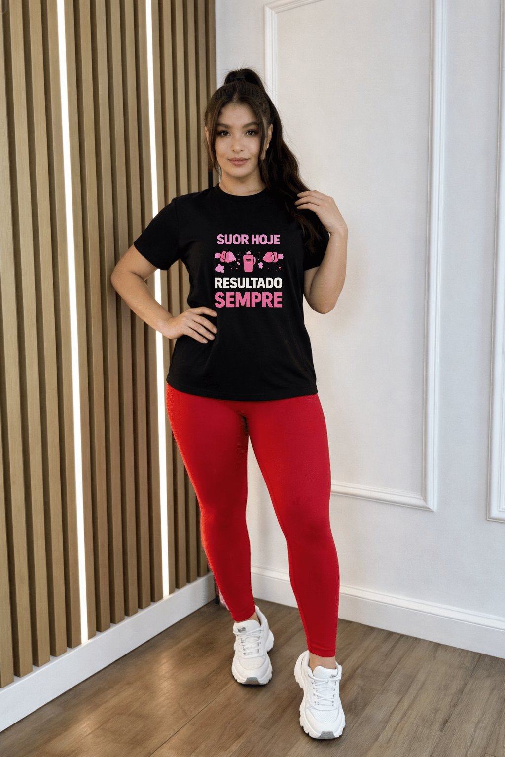 Camiseta Feminina Tradicional Manga Curta Almayda - Suor Hoje, Resultado Sempre