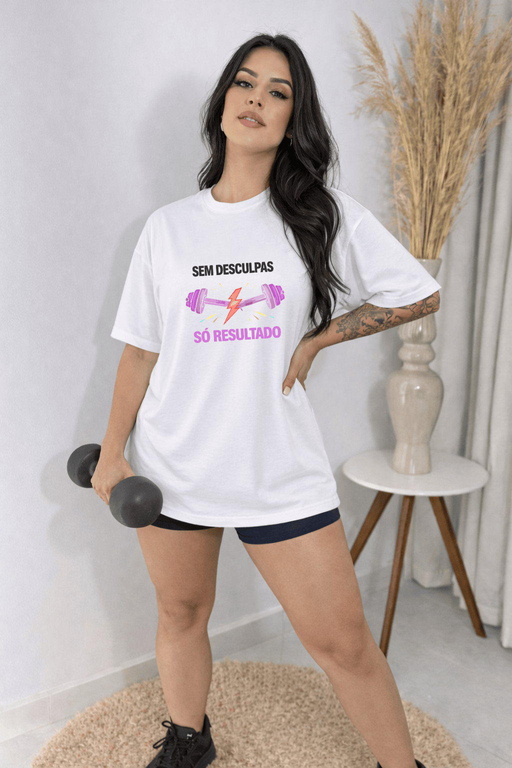 Camisetão Feminino Oversized - Sem Desculpas
