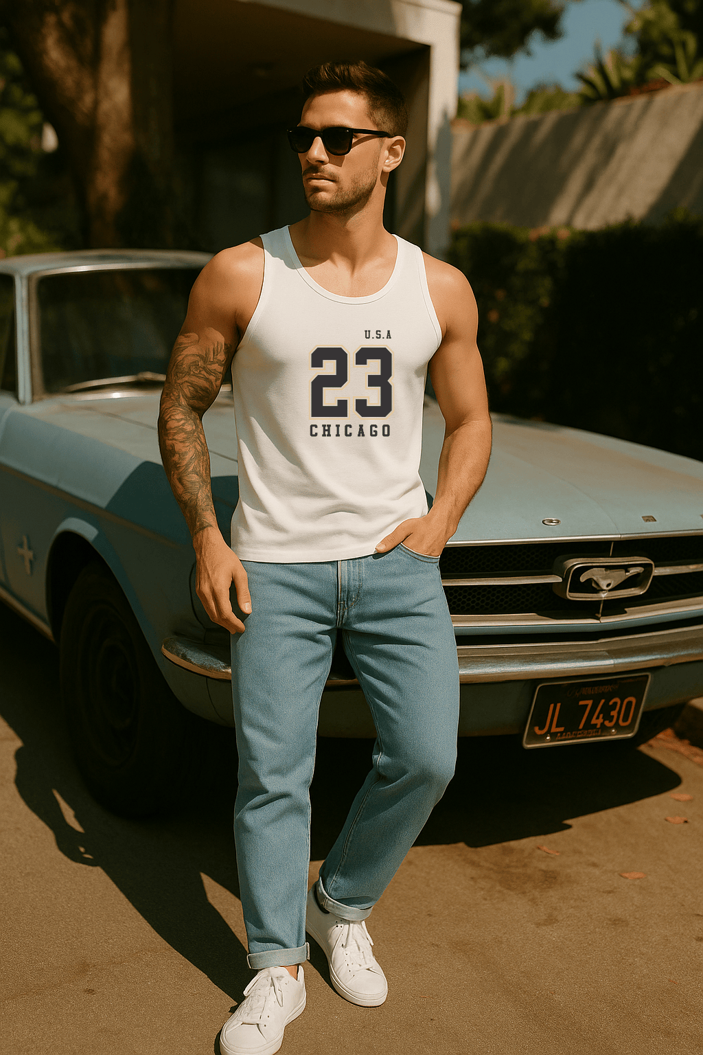 Camiseta Regata Masculina - U.S.A 23 Chicago