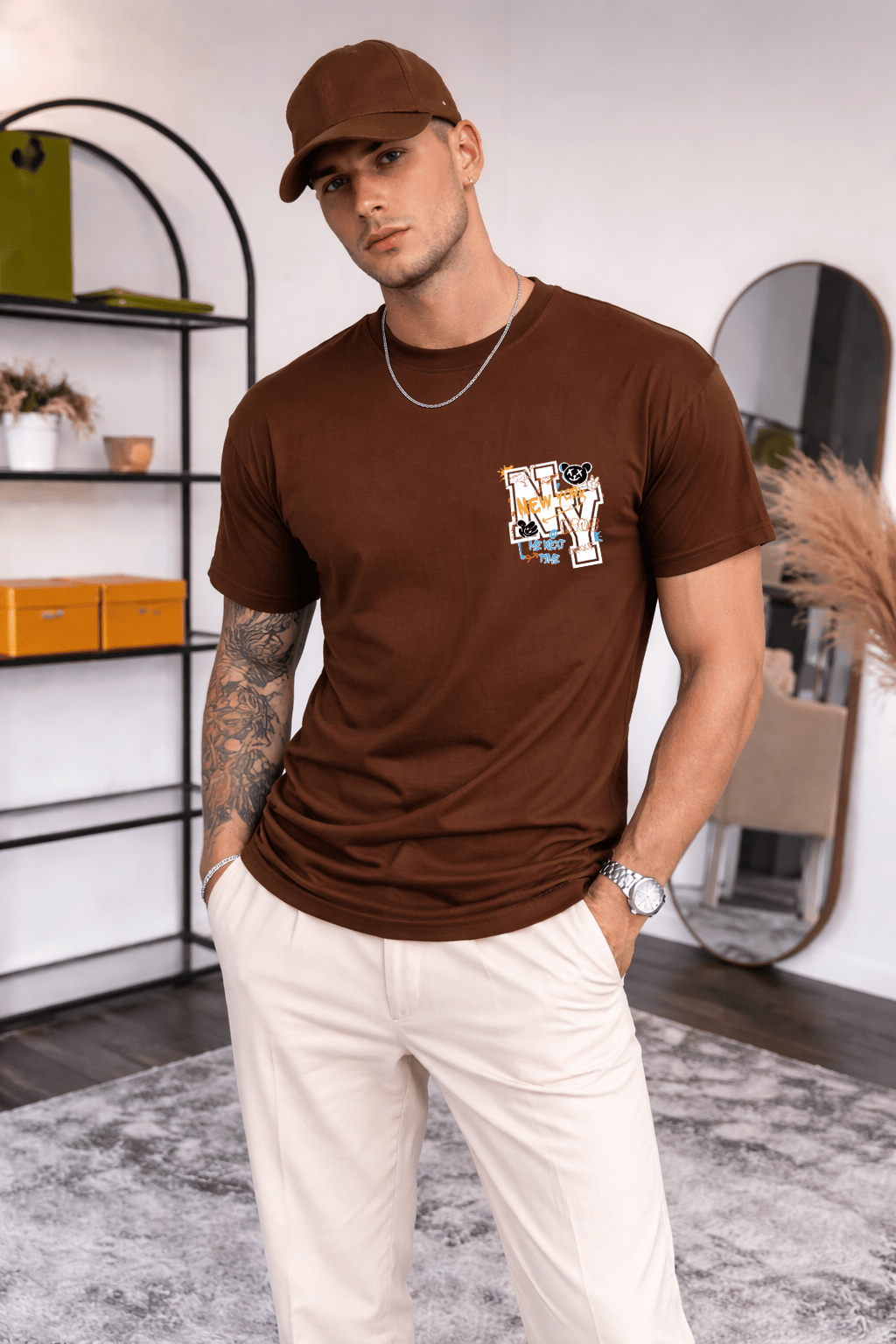 Camiseta Masculina Premium Manga Curta Tradicional  |  NY Graffiti