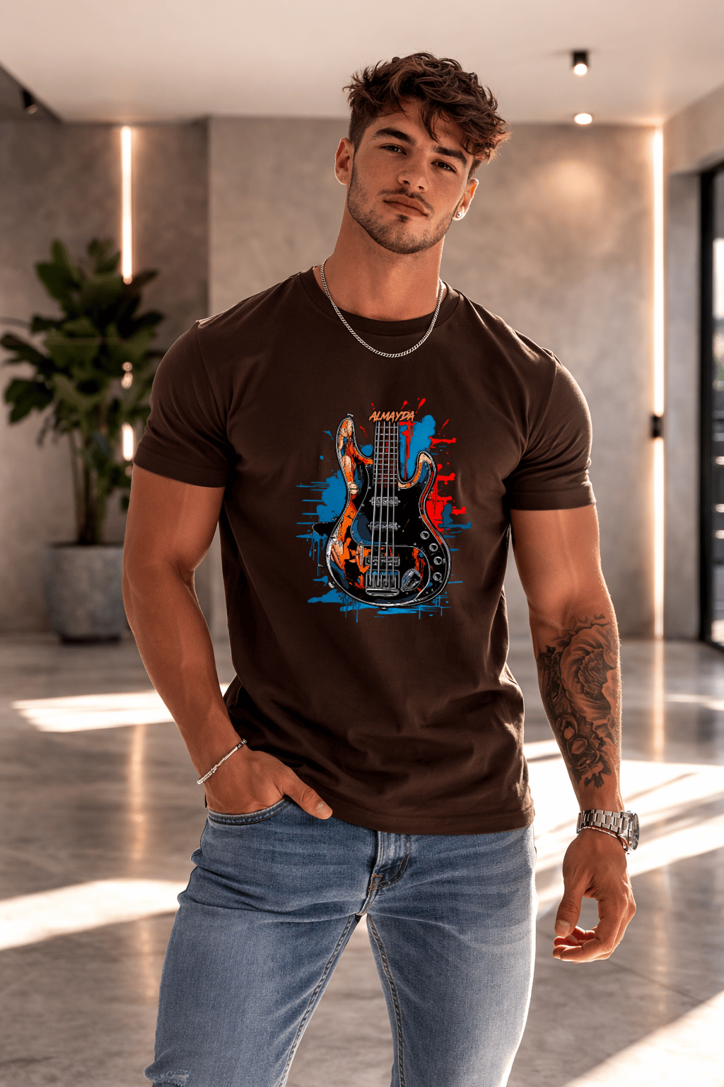 Camiseta Masculina Tradicional Manga Curta - Almayda Urban Bass