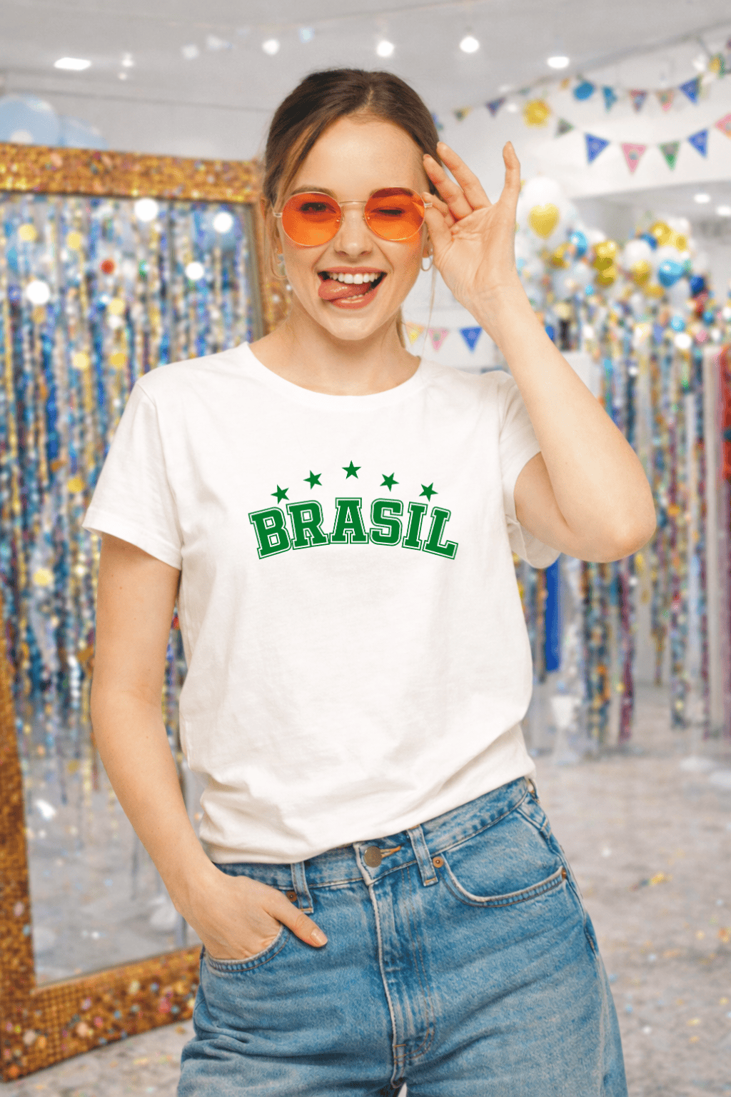 Camiseta Premium Manga Curta Tradicional Feminina Brasil Urban | Casual & Streetwear