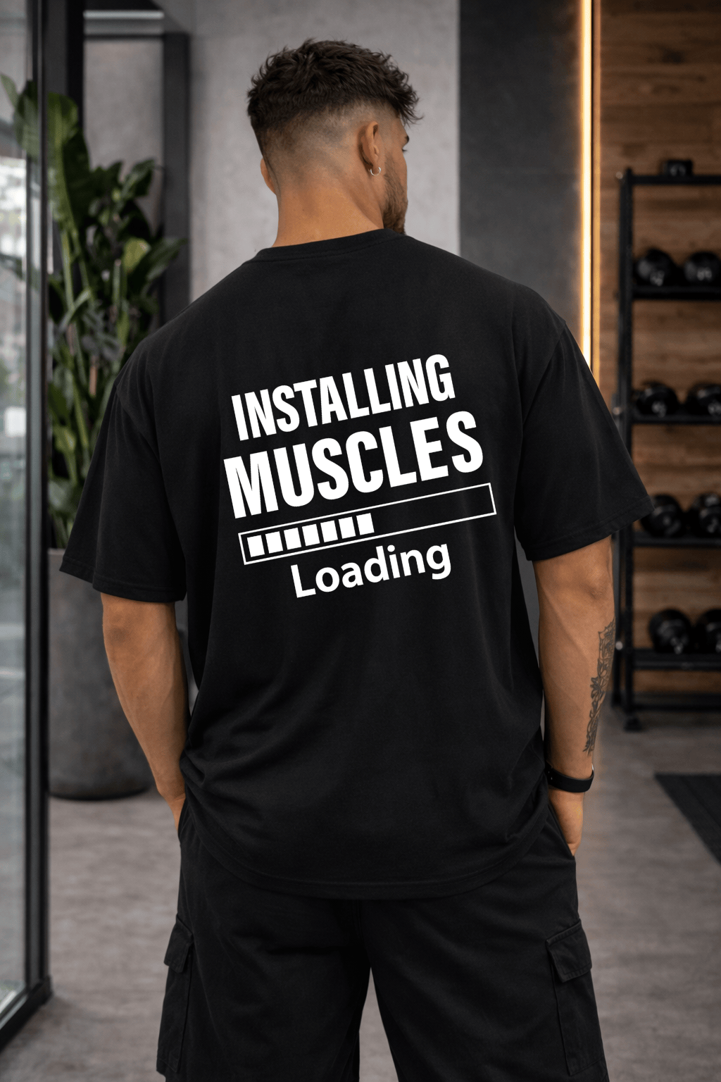 Camisetão Oversized Masculina - Installing Muscles
