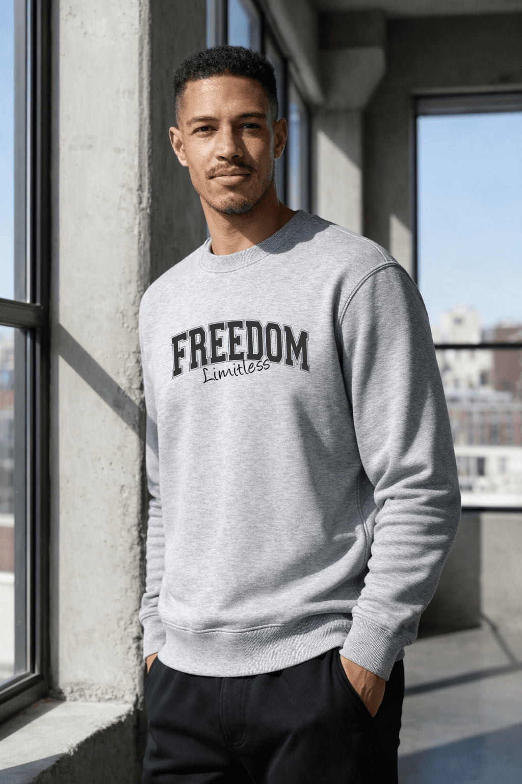 Moletom Masculino Careca - Freedom Limitless