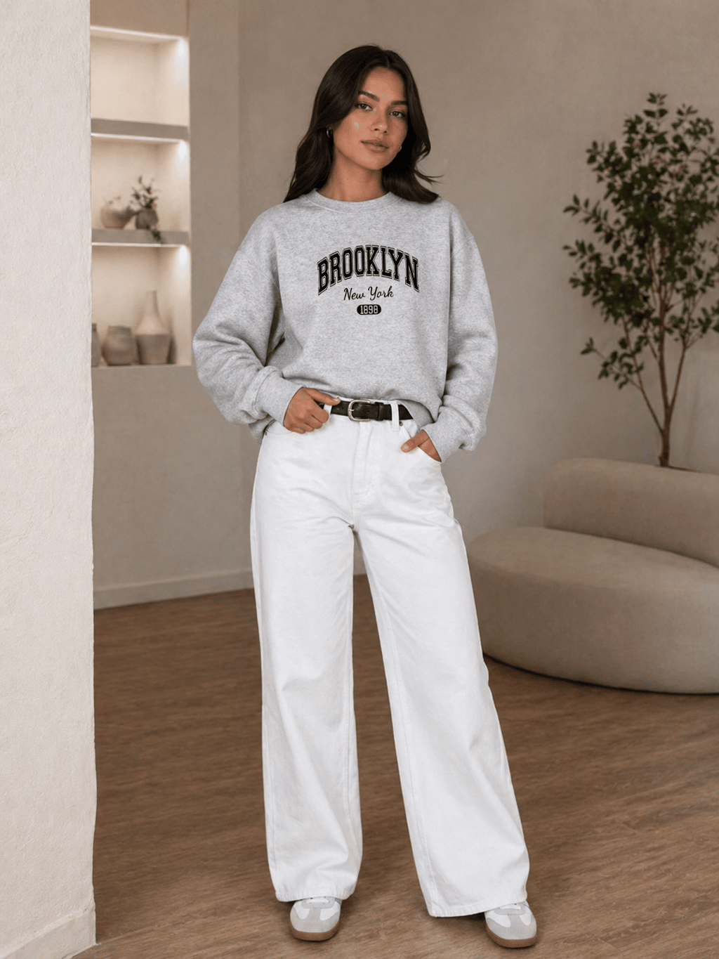 Moletom Feminino Careca - Brooklyn New York
