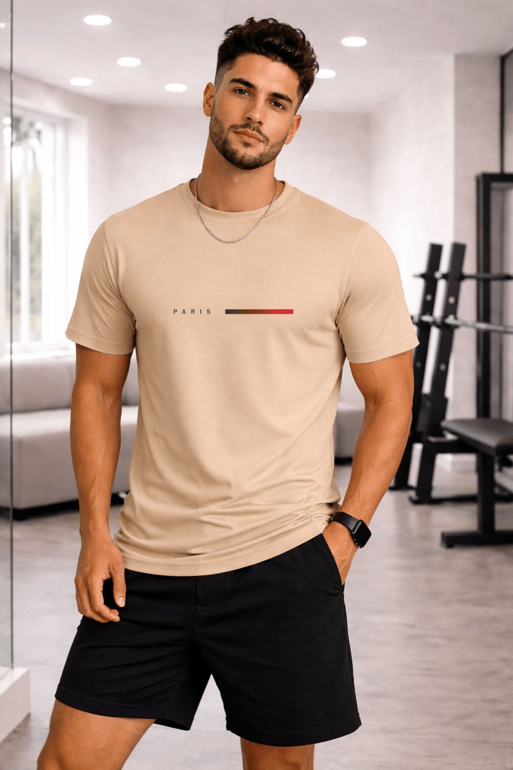 Camiseta Masculina Premium Manga Curta Tradicional   | Paris