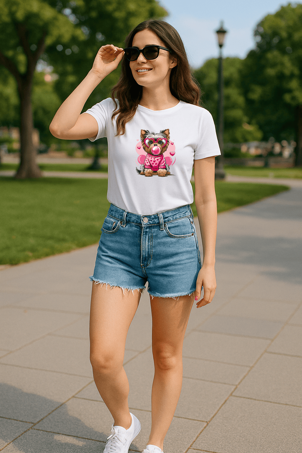 Camiseta Premium Feminina | Puppy Pop Girl