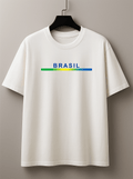 Camiseta Premium Manga Curta Tradicional  Feminina Brasil Autêntica | Casual & Atemporal