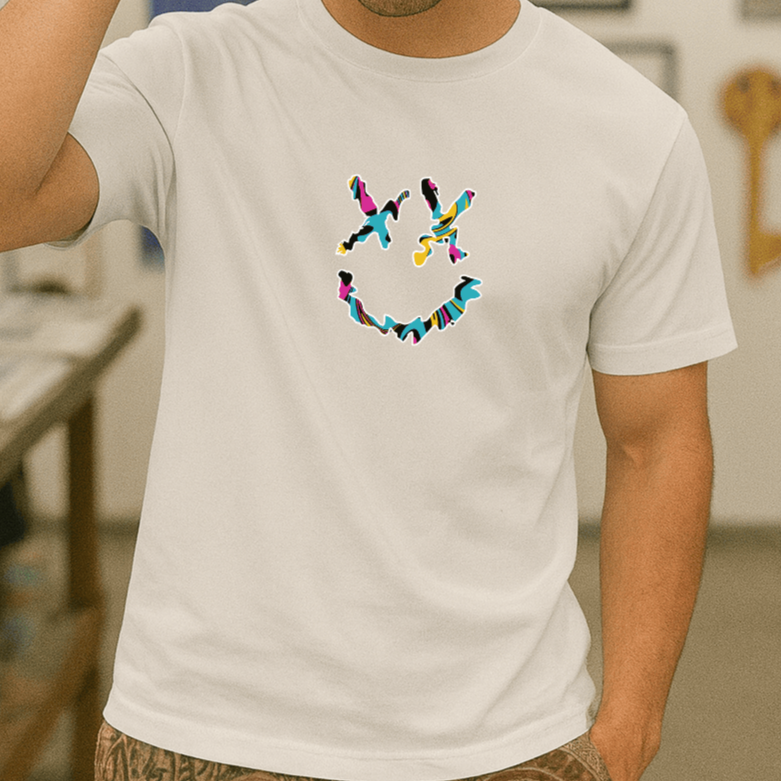 Camiseta Masculina | Estampa  - Smiley