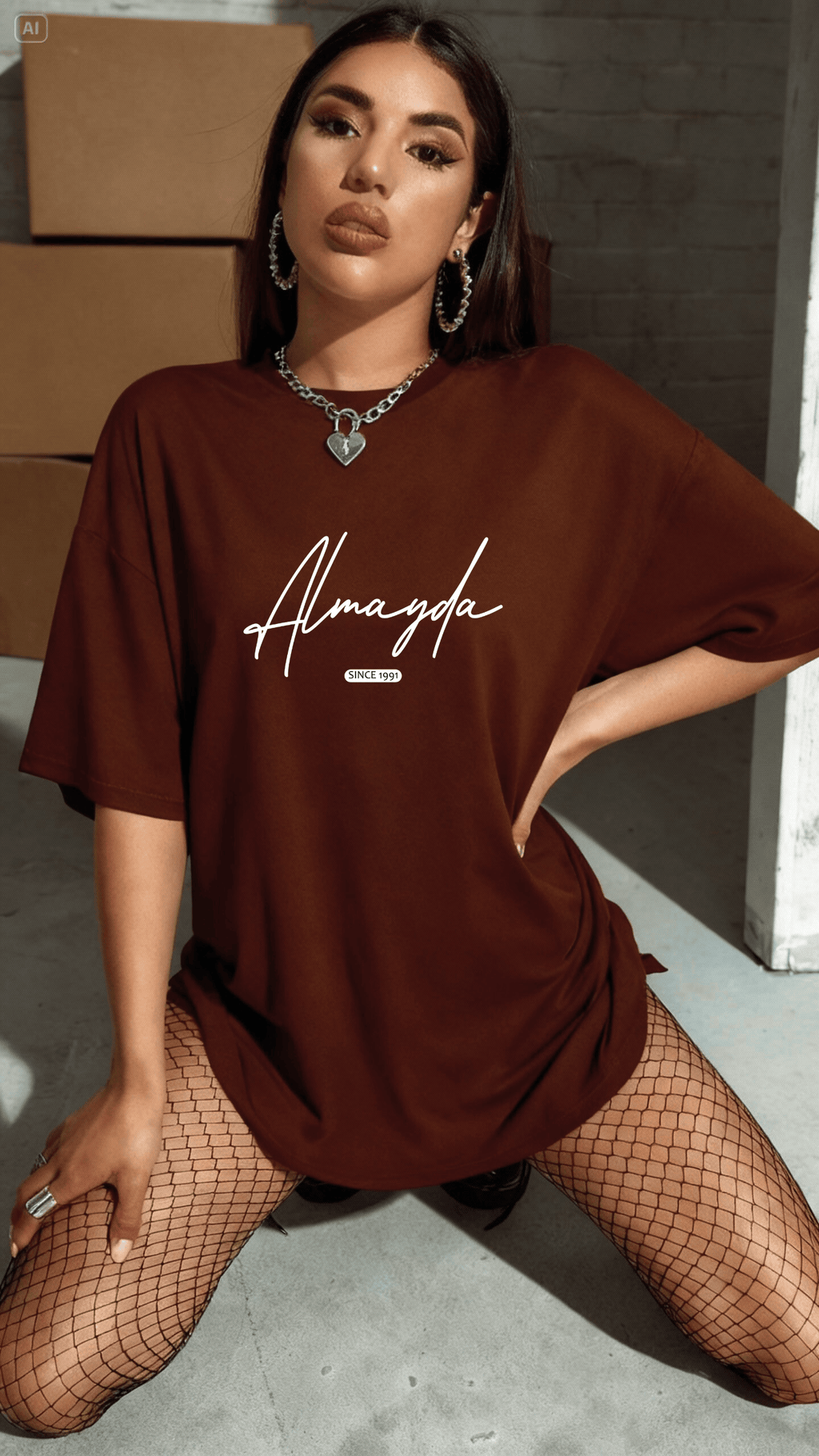 Camiseta Oversized Feminina | Almayda | Streetwear Casual